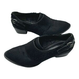 ALEXANDER Wang Black Calf Hair Emily Heels Booties